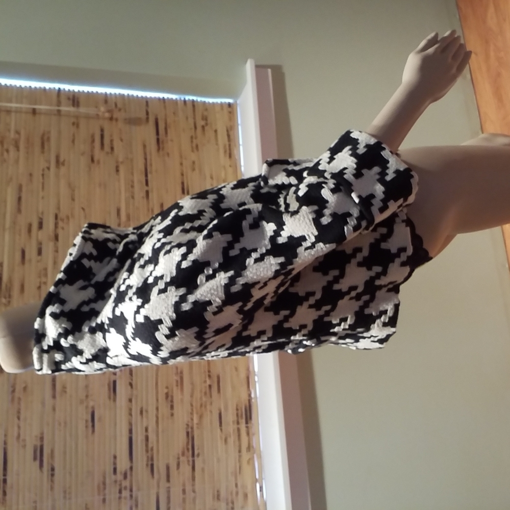 Ya Da Black & White Houndstooth Jacket Size M - Picture 6 of 8
